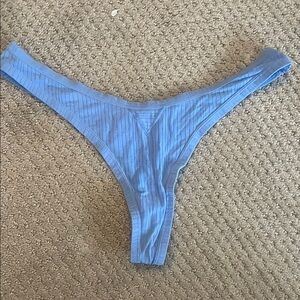 Stylish Blue Ribbed Panty